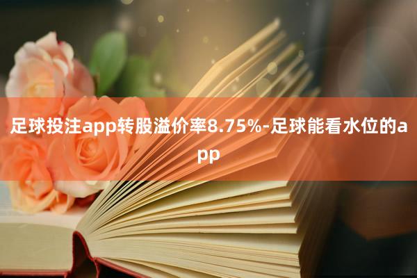 足球投注app转股溢价率8.75%-足球能看水位的app