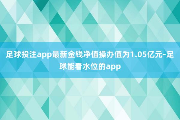 足球投注app最新金钱净值操办值为1.05亿元-足球能看水位的app