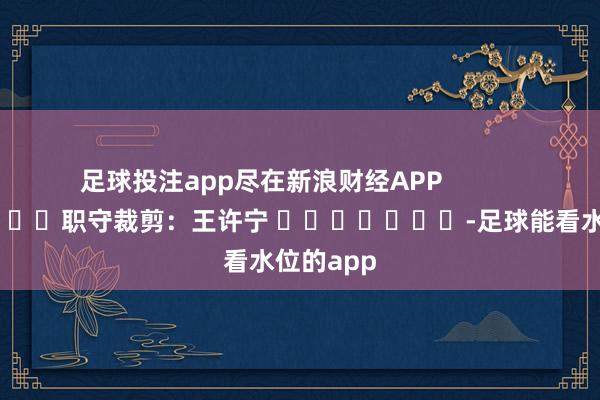 足球投注app尽在新浪财经APP            						职守裁剪：王许宁 							-足球能看水位的app